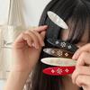Retro Acetate Hair Clip Aesthetic Vintage Y2K Spring Clip Strong Hold Zircon Decoration Rhinestone Side Bangs Clip