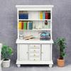 Portable 1 12 Scale Miniature Sturdy Wood Bookcase Dollhouses Furniture Three Layers Display Decoration for Kids