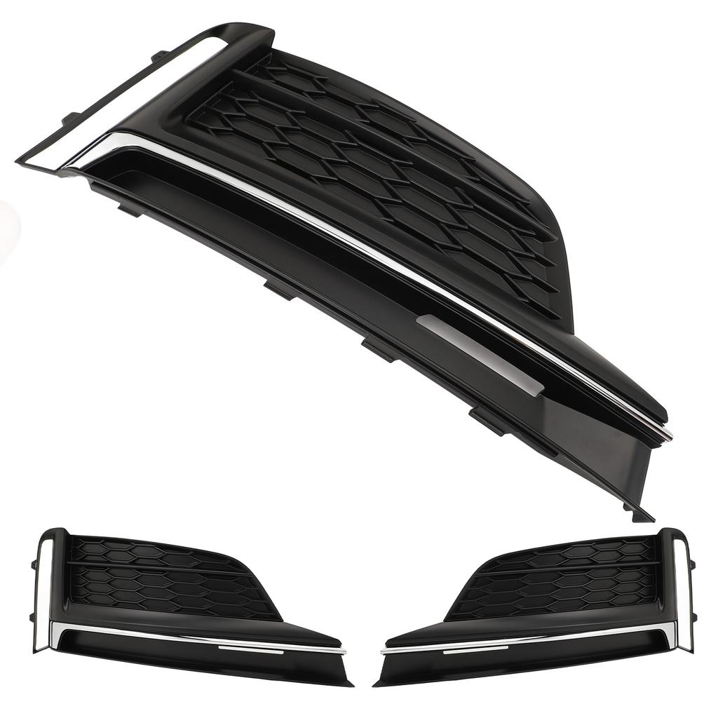 Front Bumper Fog Light Cover Grille Trim 8W6807681F Side Outer Bezel Grill Cover for S5 A5 2018 To 2