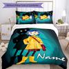 3pcs Coraline1 Cover Set - Personalized Name, HD Printed Bedding with 1 Cover and 2 Pillowcases - Perfect for Home Decor, Easy Care
