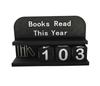 Read This Year Book Counter Decor 3D Printed Reading Tracker with Clear Text and Numbers for Desk Office Bookshelf Decoration