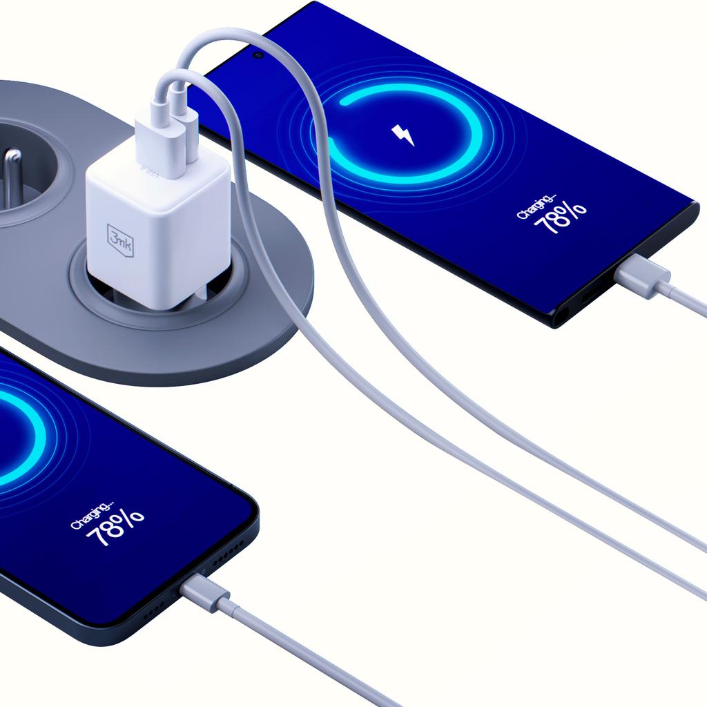 Accessories -3Mk Hyper Gan Charger 20W Qc4+ Pd Pps Usb 1A1C White Eu
