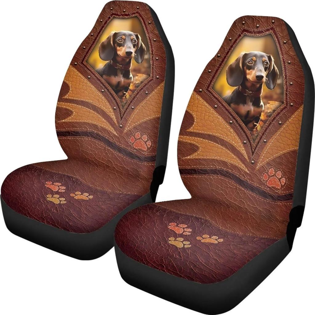 Talayituse Boho Dragonfly Print Car Seat Covers Set of 2, Breathable Front Bucket Seats Protector Auto Interior Accessories Decor Universal for Truck