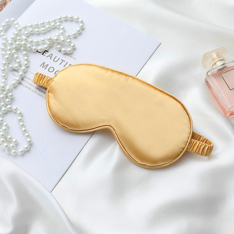 Double Sided Silk Eye Mask for Men Women Light Blocking Breathable for Travel Home Sleep Nap Rest
