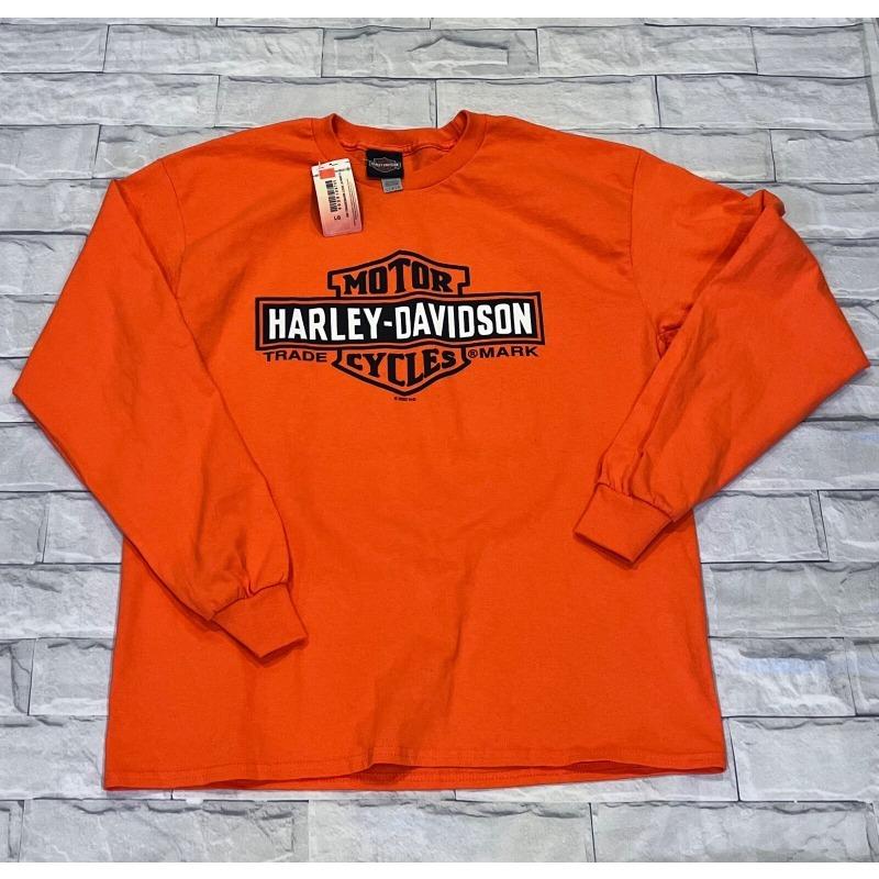 Zcela nový nejnovější model pánského trička s dlouhým rukávem Harley-Davidson, Šedá Bílá Černá barevné bloky s potiskem loga, Kulatý výstřih, úzký střih, Moto styl