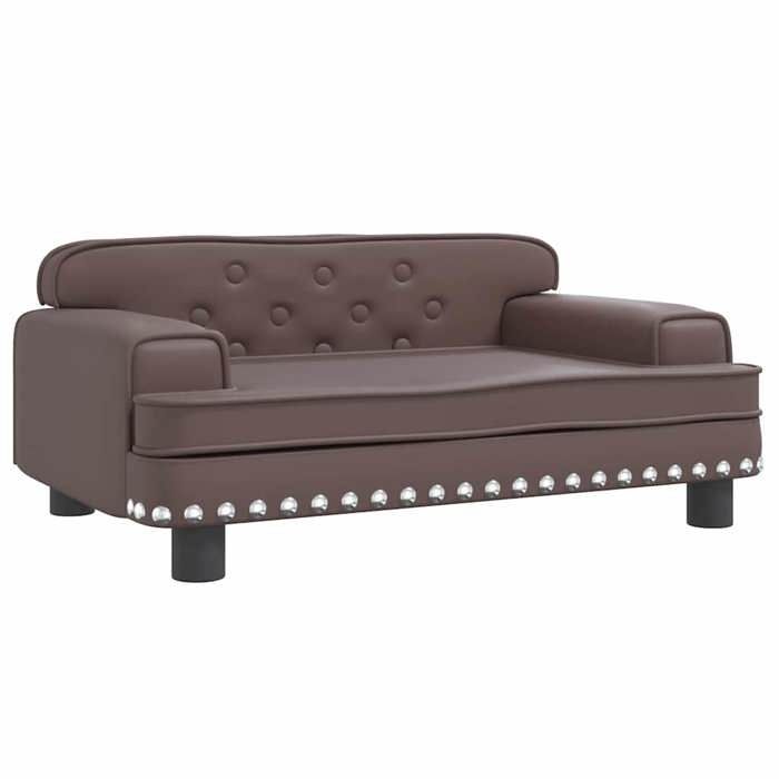 VidaXL Dog Bed Brown 70x45x30 Cm Faux Leather 171891