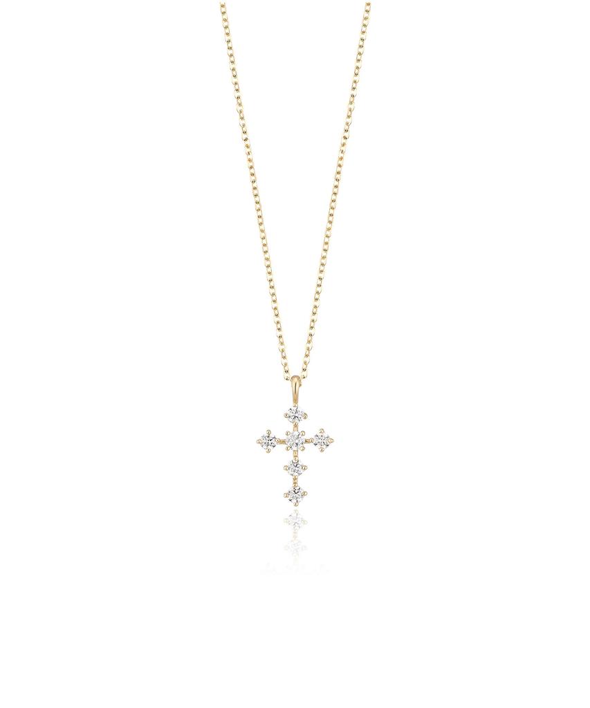 Lloyd Twinkle Petit Cross 14K Gold Necklace Lnn25054G