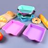 Heat-Resistant Silicone Baking Molds: Round & Rectangular for DIY Cake, Bread, and Toast