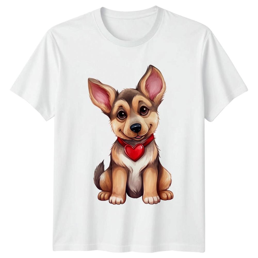 Cute Puppy Dog Love Animals Dogs Unisexs TShirt Unisexs Tee Graphic Unisex Top S