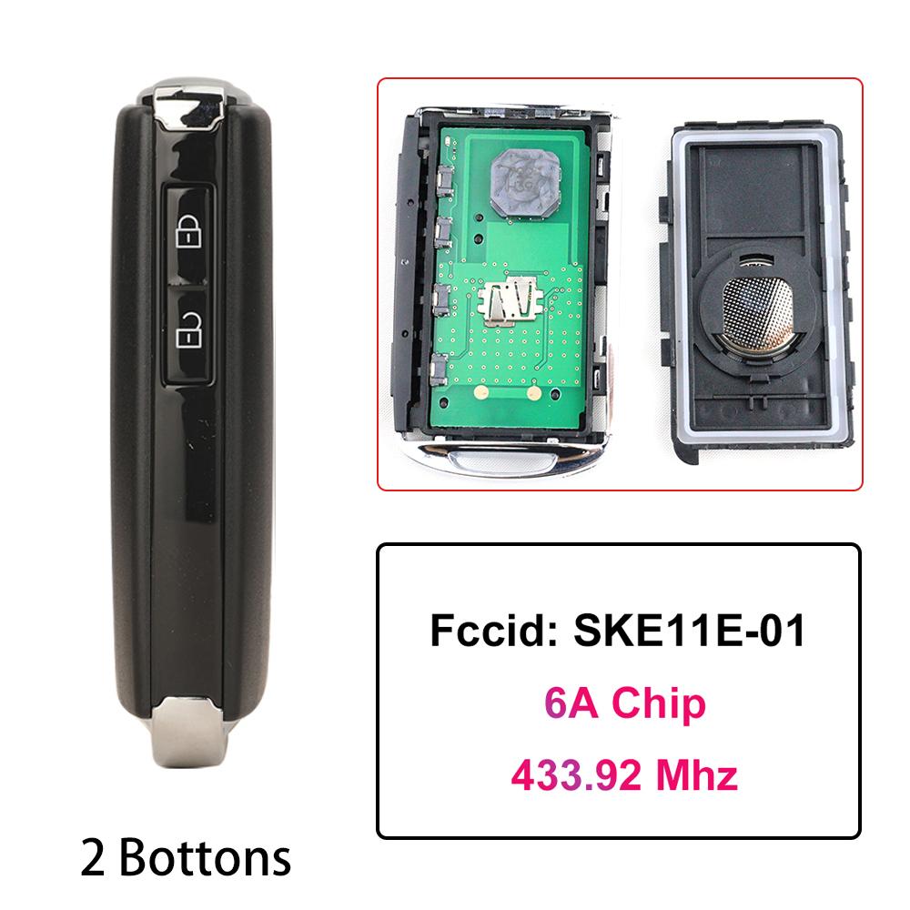 SKE11E-01+6A chip+433.92Mhz Car Smart Remote Key Fob for Mazda 3 6 MX-5 MIATA CX-9 CX-3 CX-5 CX-30 Axela CX-4 CX-8 CX9 2019-2023
