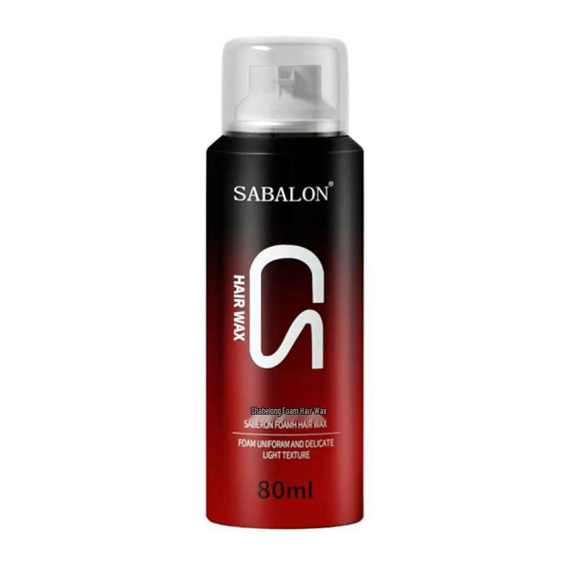 Sabalong Volumizing Foam Hair Wax (80ml) - Travel Size, Moisturizing Styling Mousse, Small Bottle, Genuine Product
