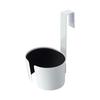Jitsugyo 7581 Hair Dryer Holder, White, Approx. W10 X D12 X H15 Cm, Botes Dryer Storage, Neatly Stores Cords.