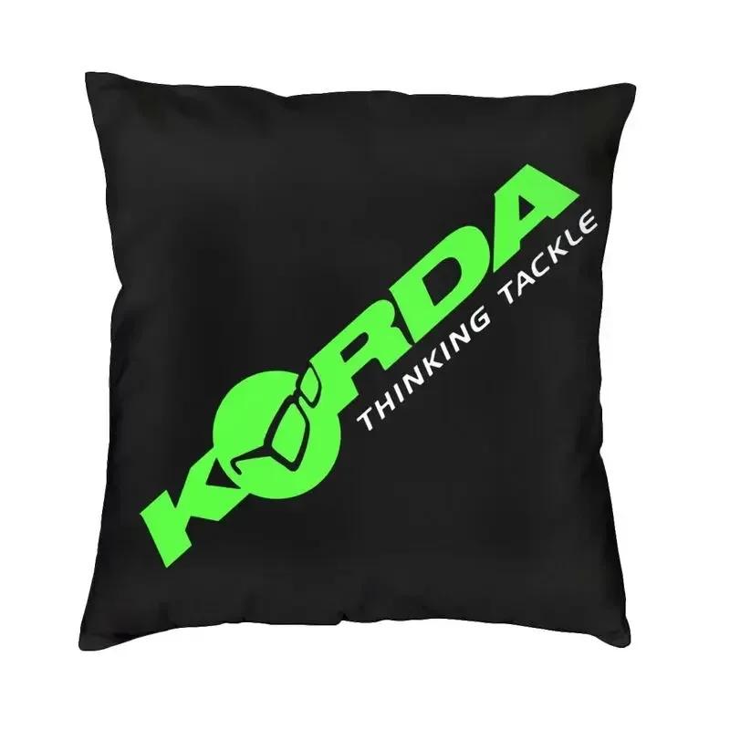 Fishing Korda Throw Pillow Cover Decoration Fish Carp Fisherman Gift Outdoor Cushions Cover For Sofa Car Square Pillowcase 45X45