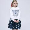 [mardimercredi] KIDS SWEATSHIRT FLOWERMARDI IVORY NAVY