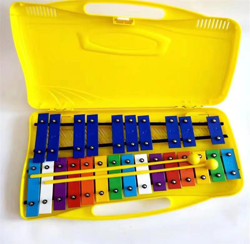 25-Tone Aluminum Xylophone for Kindergarten Early Education - Children's Percussion Instrument and Orff Hand-Knocked Piano.