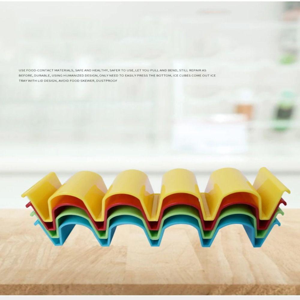 6 Stück 6-Farben Taco-Organizer BPA-frei Tortilla-Ständer Kreative Mexikanische Essens-Display-Halter für Partys