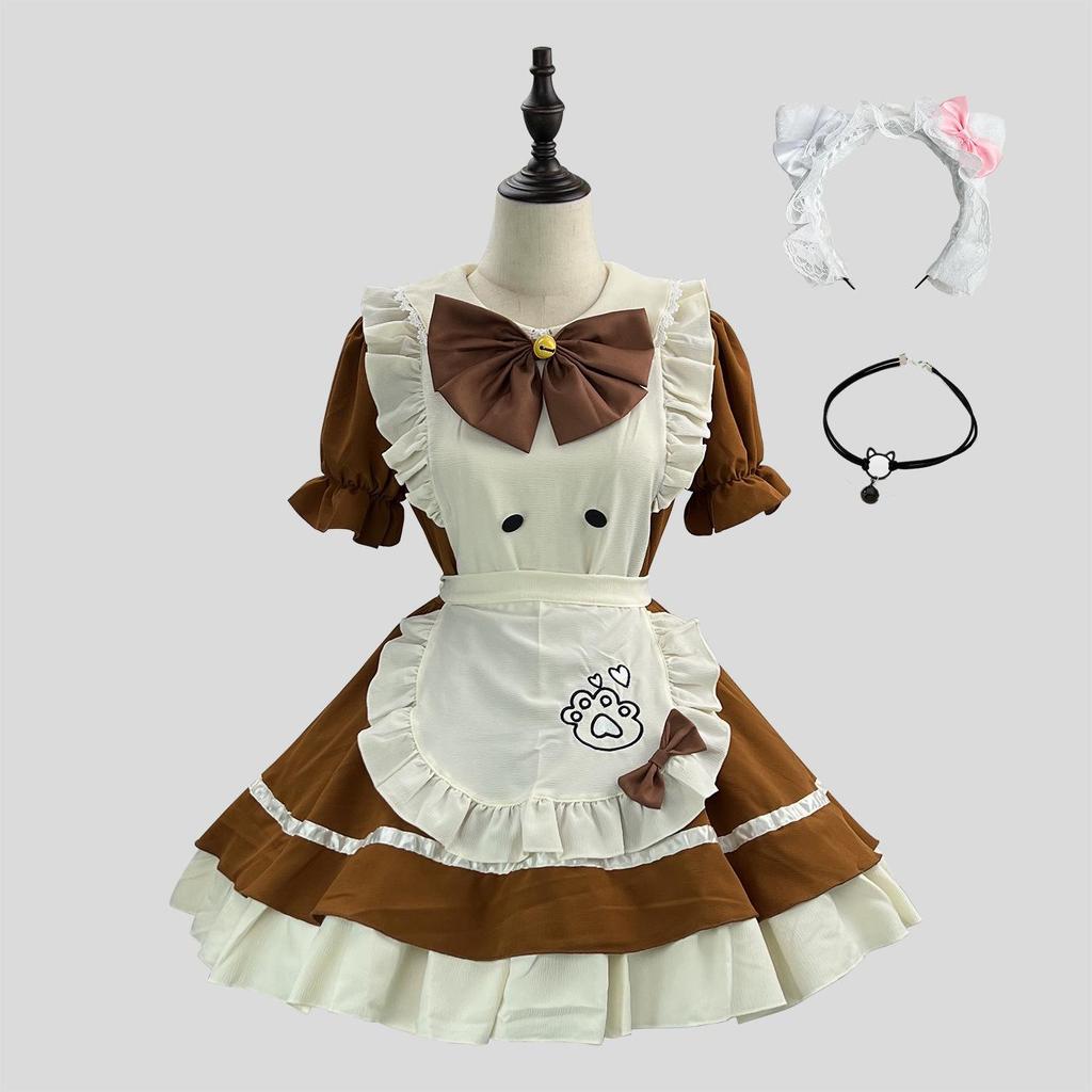 New Cross-Border Cute Maid Cosplay Lolita Halloween Costume for Women