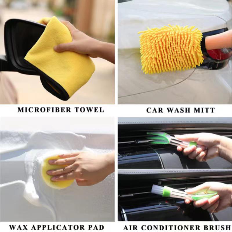 Ultra-Fine Fiber Long Handle Tire Brush for Car Cleaning