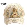 Natürlich inspirierte lässige Hut Baseballkappe für Damen, Stickerei Blumen Vogel Muster Hut, Kolibri Verstellbare Passform Gartenarbeit Sonne Frühling Sommer Draußen