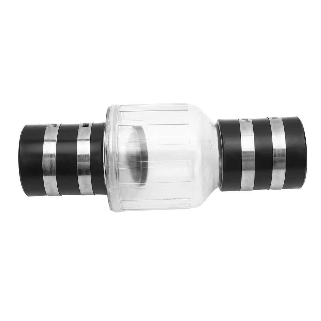 Quiet Sump Pump Check Valve Clear Silent 2in PVC Pipe Backflow Valve with Spring Loaded Flapper