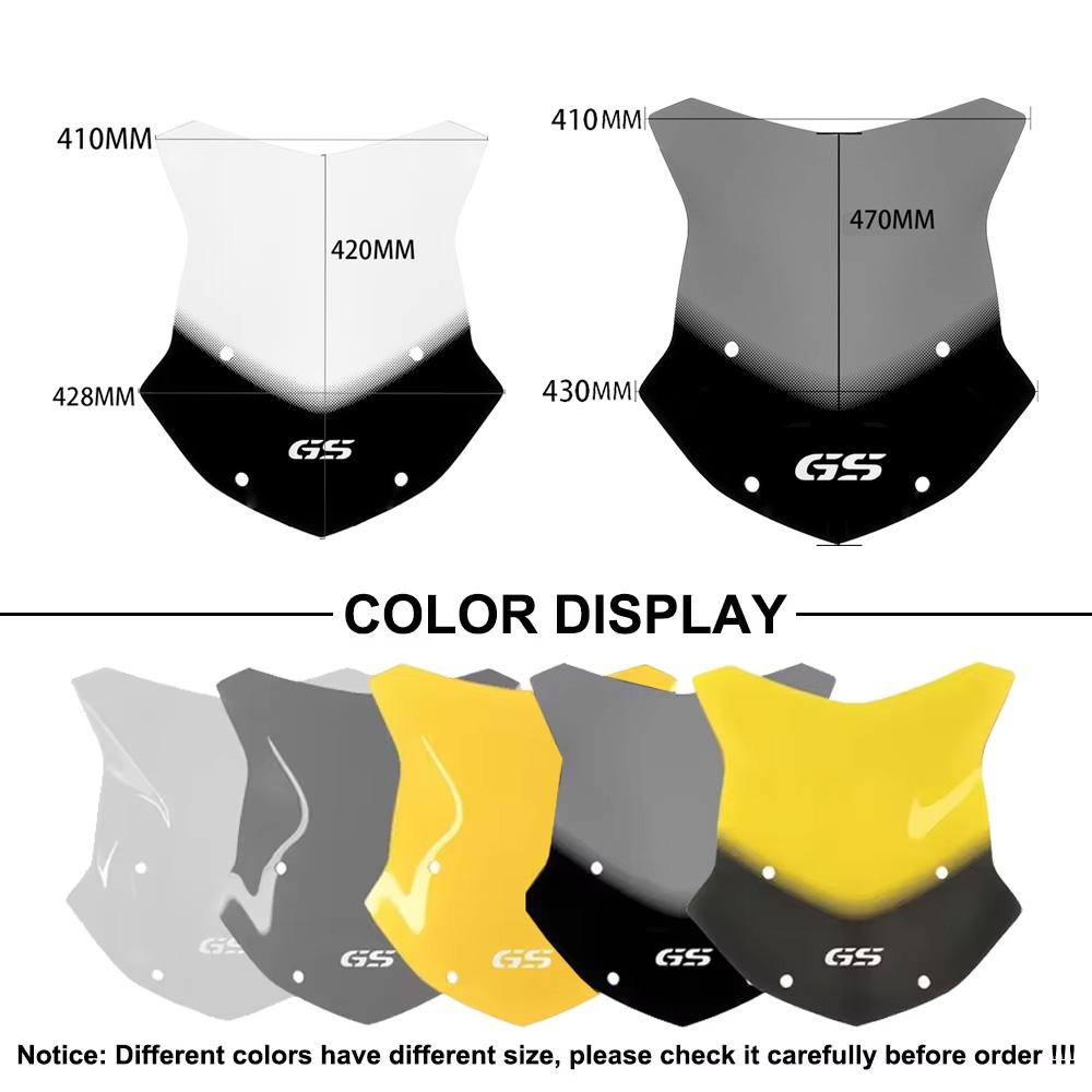 For BMW R1200GS R1250GS LC Adventure GS R1200 R1250 2013-2025 Motorcycle Windscreen Windshield Wind Shield Deflector Protector