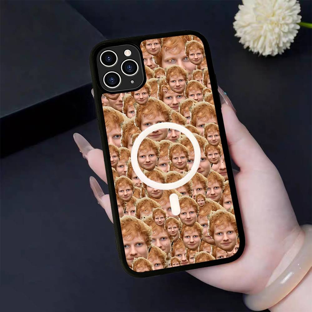 E-Ed Sheeran For Magsafe Magnetic Phone Case Wireless PC+TPU For IPhone 11 12 13 14 15 16 17 Pro Max Plus