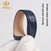 For Swatch YCS YAS YGS Irony Series YAS100G YIS402 Cowhide Calfskin Leather Watch Strap Men Women Wristband 17mm 19mm Blue Black