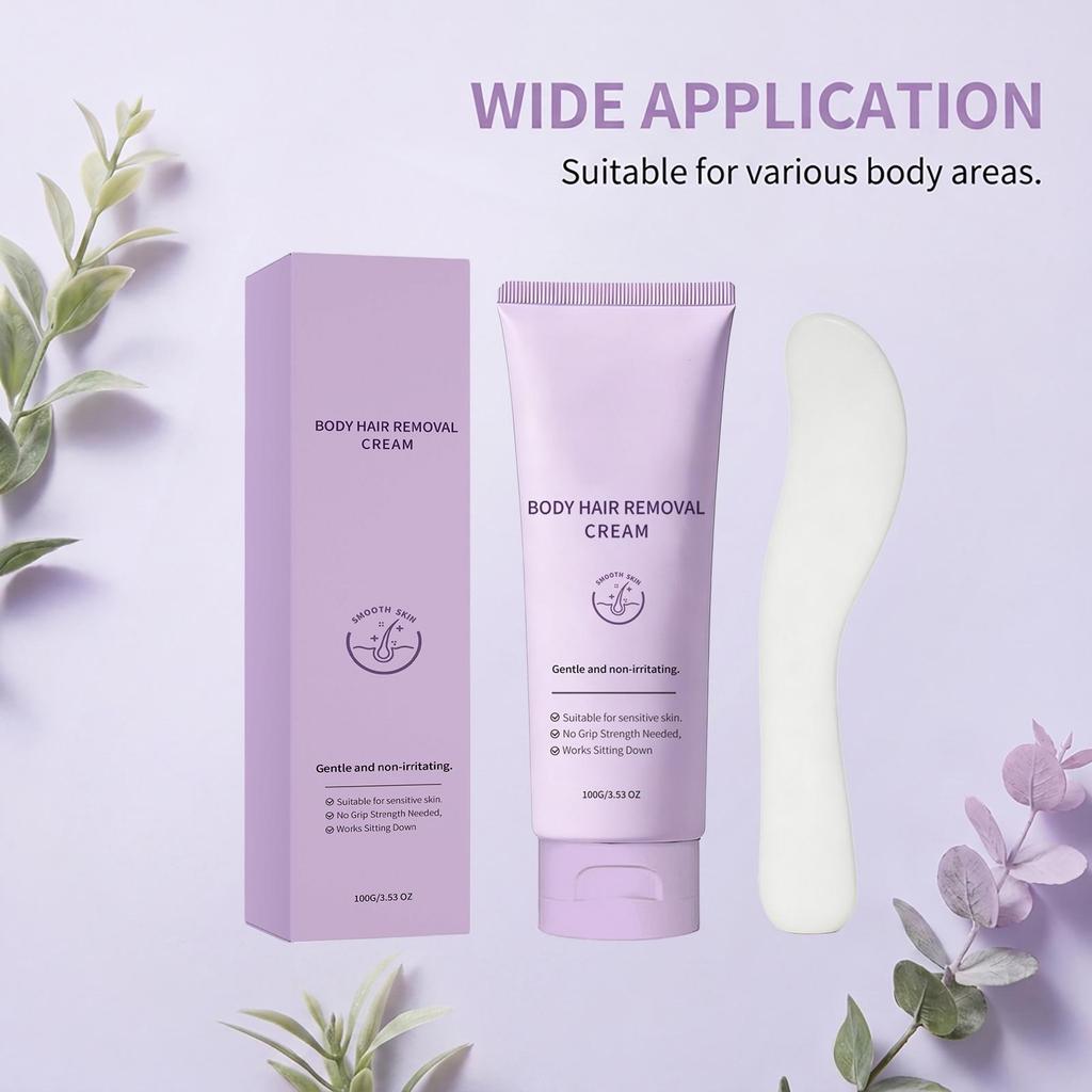 Moisturizing Hair Removal Cream with Gentle Ingredients - For Soft and Refreshing Skin