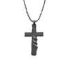 Men's Retro Cross Scripture Pendant Necklace - Hip Hop Style