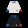 Youyou Boys' Fall Crewneck Long-Sleeve Cotton-Blend Tee
