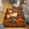 1Pc Snoopy'S Halloween Night Rug Office Carpet Indoor Outdoor Doormat Nonslip Soft And Comfortable Living Room Christmas Halloween Gift D918100