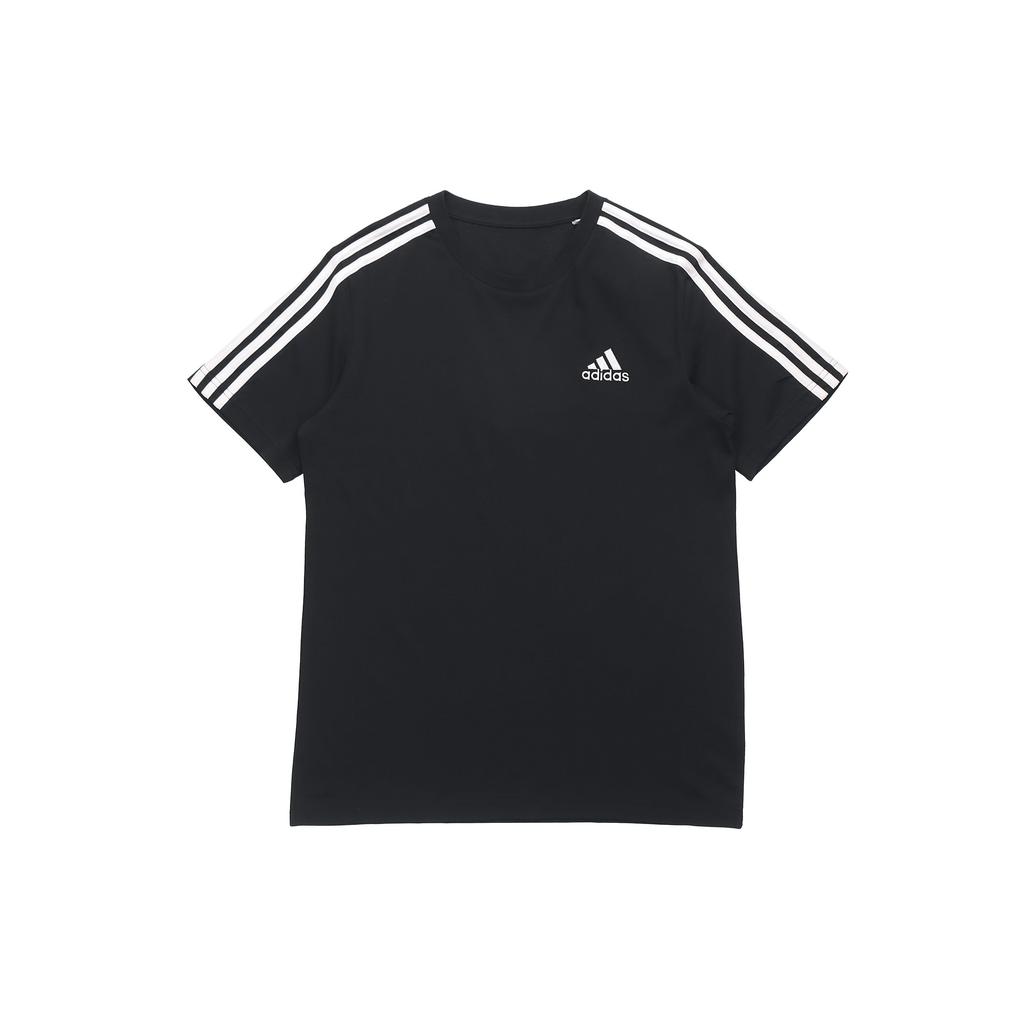 adidas ESSENTIALS 3 Stripes T Shirt Men's Black GL3732