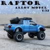 Model auta Ford Raptor F150 v měřítku 1/32, stahovací autíčko se zvukem a světlem pro děti Batole Kluci Dívčí Dárková kolekce