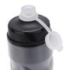 Bike Water Bottle 610ml Large Capacity Insulated Squeeze Cycling Drink Bottle for Hiking Running Travel Black and White Gradient