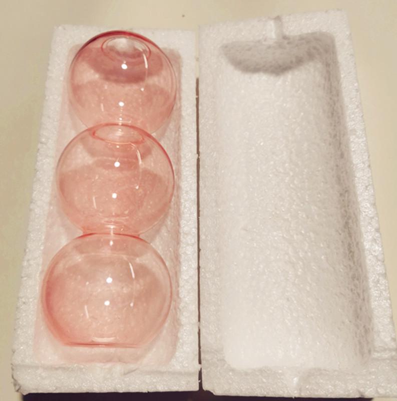 Spherical Spanish Bubble Glass Flower Vase - Transparent, Simple, Decorative Ornament for Home