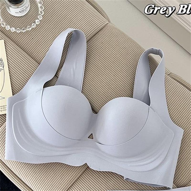 Red Original Seamless Underarm Support Soft Gathering Bra for Women