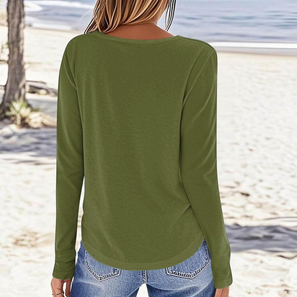 Women's Casual Long Sleeve Round Neck Halloween Print Top
