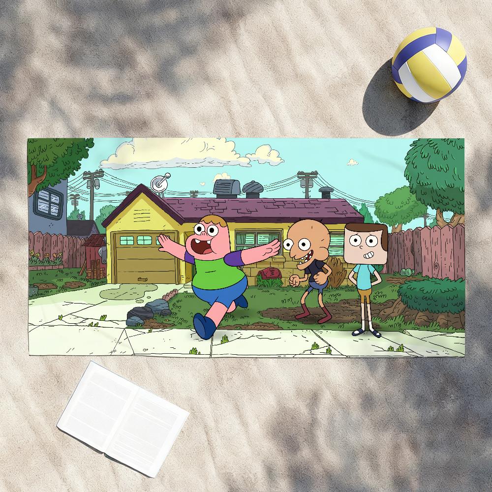 Fun Cartoon C-Clarence-S Funny Towel Shower Sauna Travel Spa Quick Dry Gym Accessories Soft Large Beach Towels