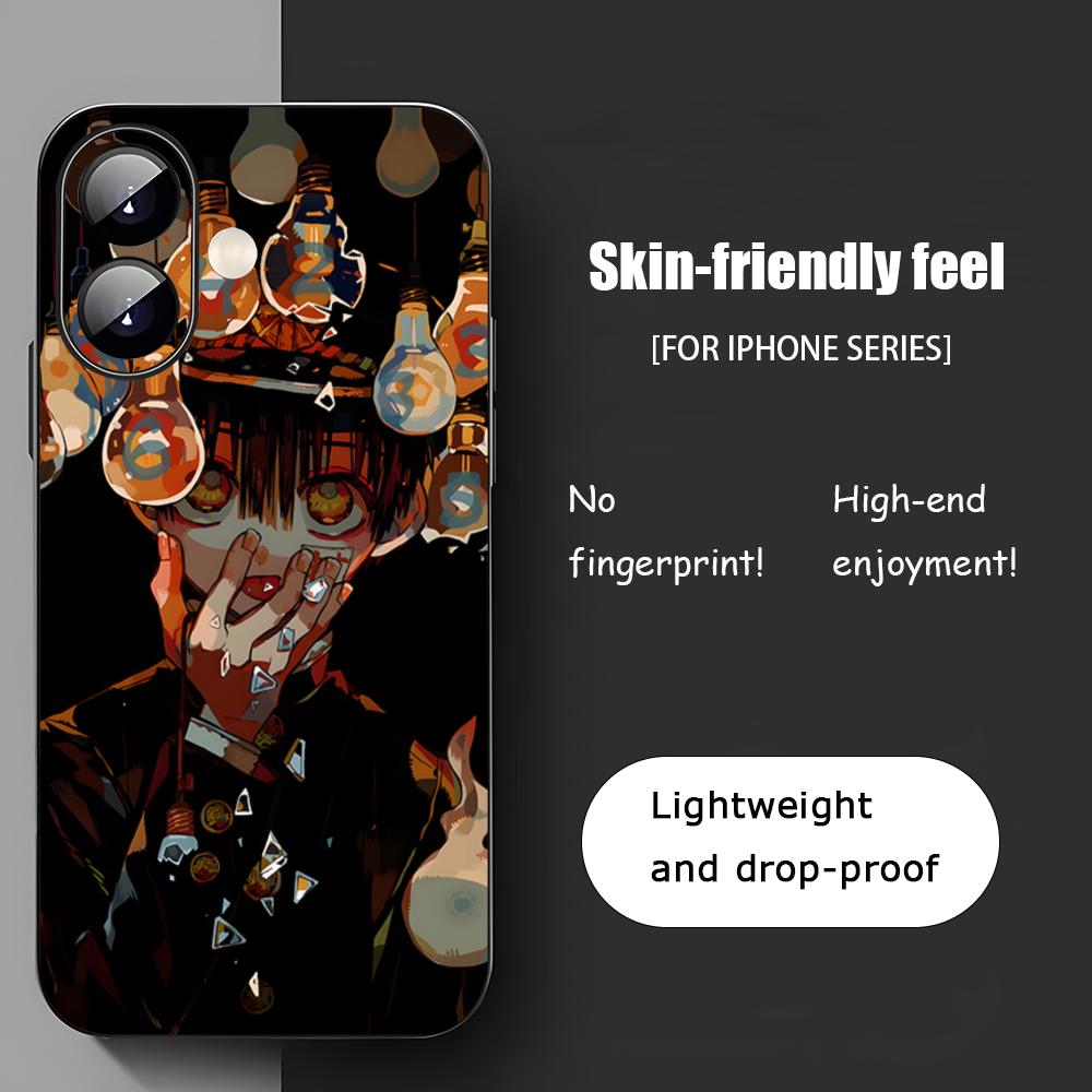 Toilet Bound Hanako Kun Anime Phone Case For iPhone 17 16 15 14 13 12 11 X XR XS 8 Plus Mini Pro Max Soft Black Shockproof Cover