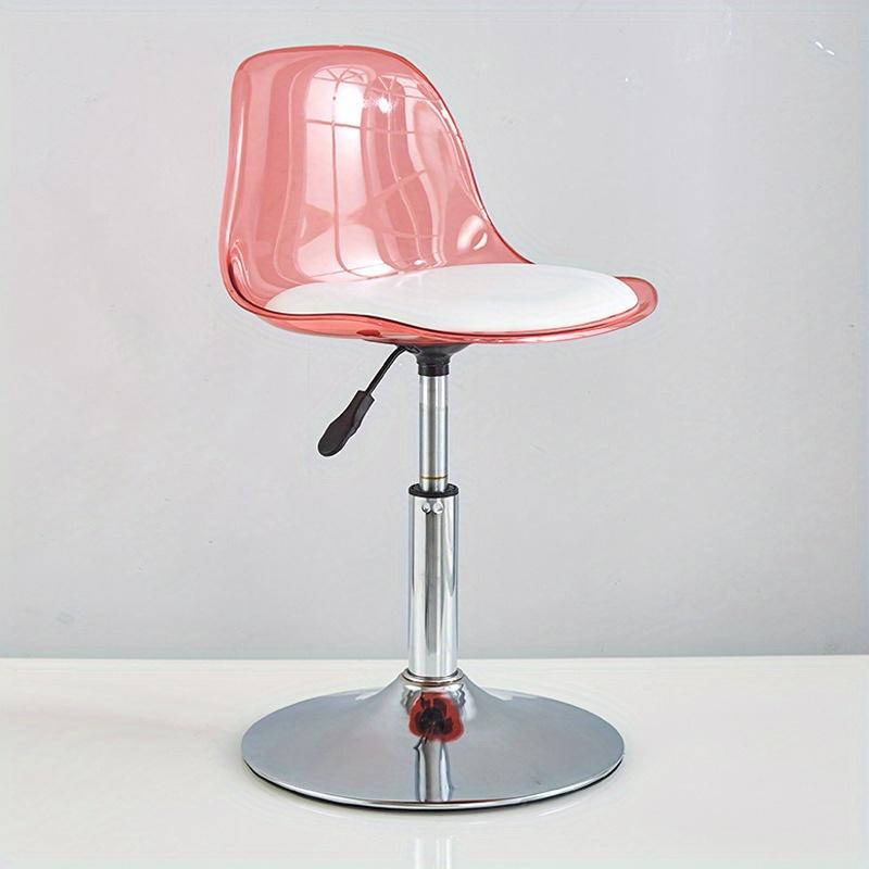 Acrylic Bar Chair Home High Stool Lift Chair Back Transparent Telescopic Front Desk Cashier Bar Stool Furniture
