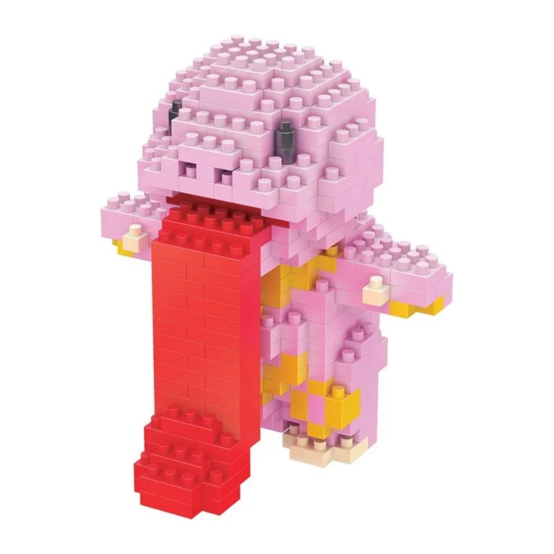 Pokemon Micro Building Blocks Marowak Jigglypuff Gengar Mudkip Piplup Raichu Gyarados Pikachu Mini Brick Figures Toy  For Kids