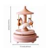 Handmade Melody Box with Wooden Base Mechanical Side Winding