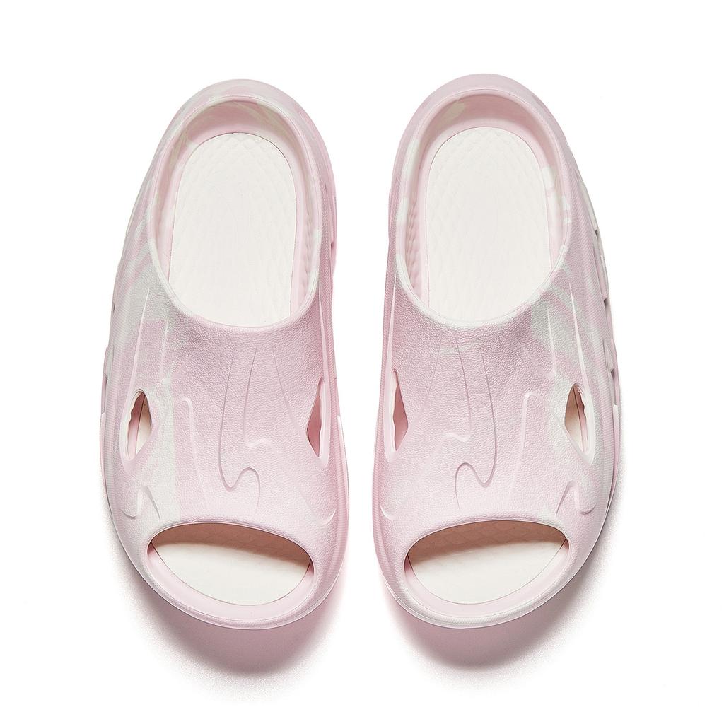 Anta C37 Thick Sole Comfortable EVA Non-Slip Slide Sandals Men Footwear Pink White 912628507-4