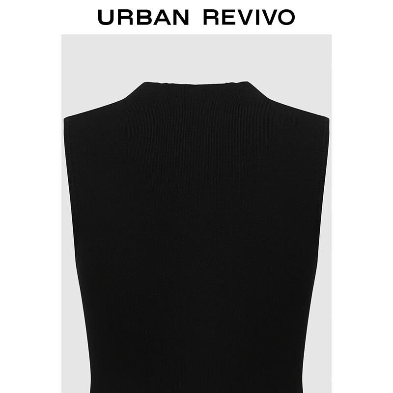 UR 2025 Women's Irregular Pleated Slim-Fit Knit Top