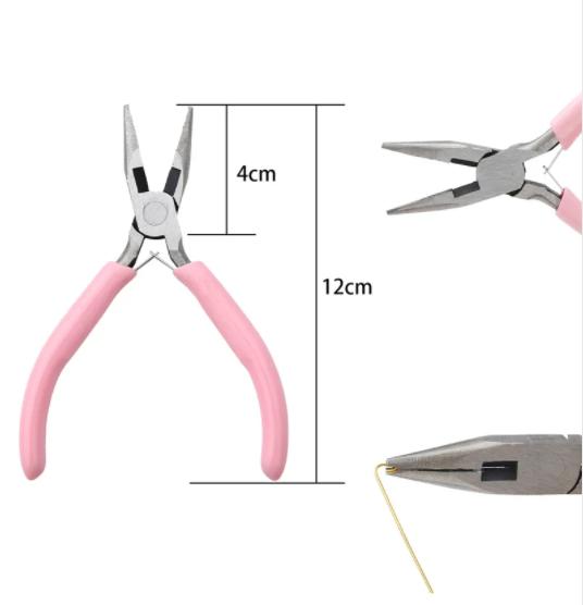 Mini 5Inch Round Concave Pliers Wire Looping Pliers Precision Jewelry Pliers Wire Looping Pliers for DIY Jewelry Making