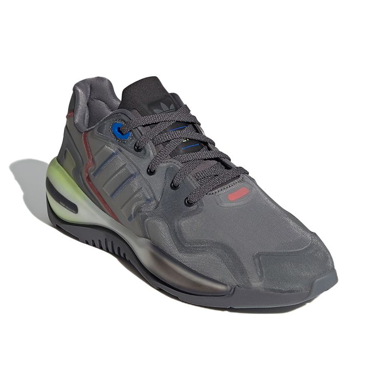 Adidas Originals ZX Alkyne Mesh Synthetic Leather Comfortable Versatile Breathable Low-Top Lifestyle Casual Shoes Unisex Sneaker Gray Green FX6247