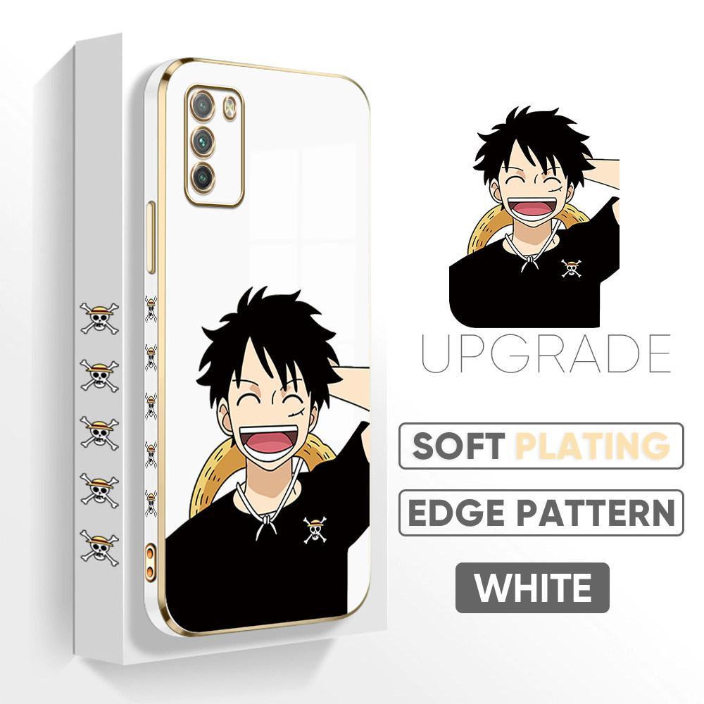 Fargerike utskriftsmønstre Firkantet kantmønster Belagt telefonskall Luxury Plating Mykt telefondeksel for Huawei Honor Xiaomi Redmi