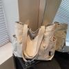 Casual Class Commuter Fashion Canvas Bag Large Bag Female College Student New Versatile Shoulder Bag Bag Bag