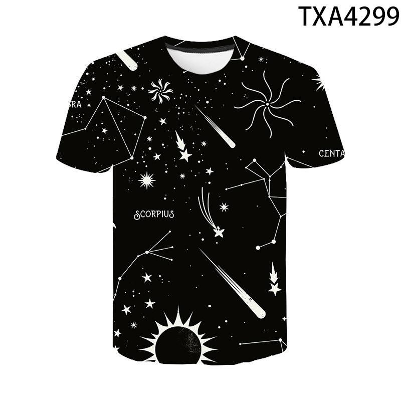 Astronaut Space Milky Way Universe 3D Printed T Shirts Casual Men Women Children Fashion Boy Girl Kids Streetwear Cotton Tops