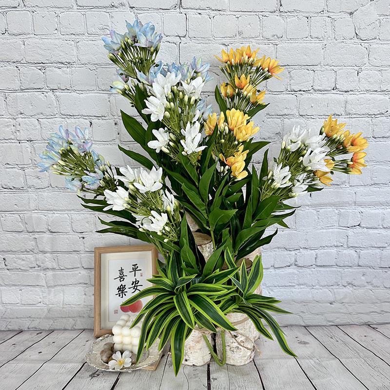 Artificial Wedding Jasmine Flower Bouquet For Bridal Decor Photography Prop Use